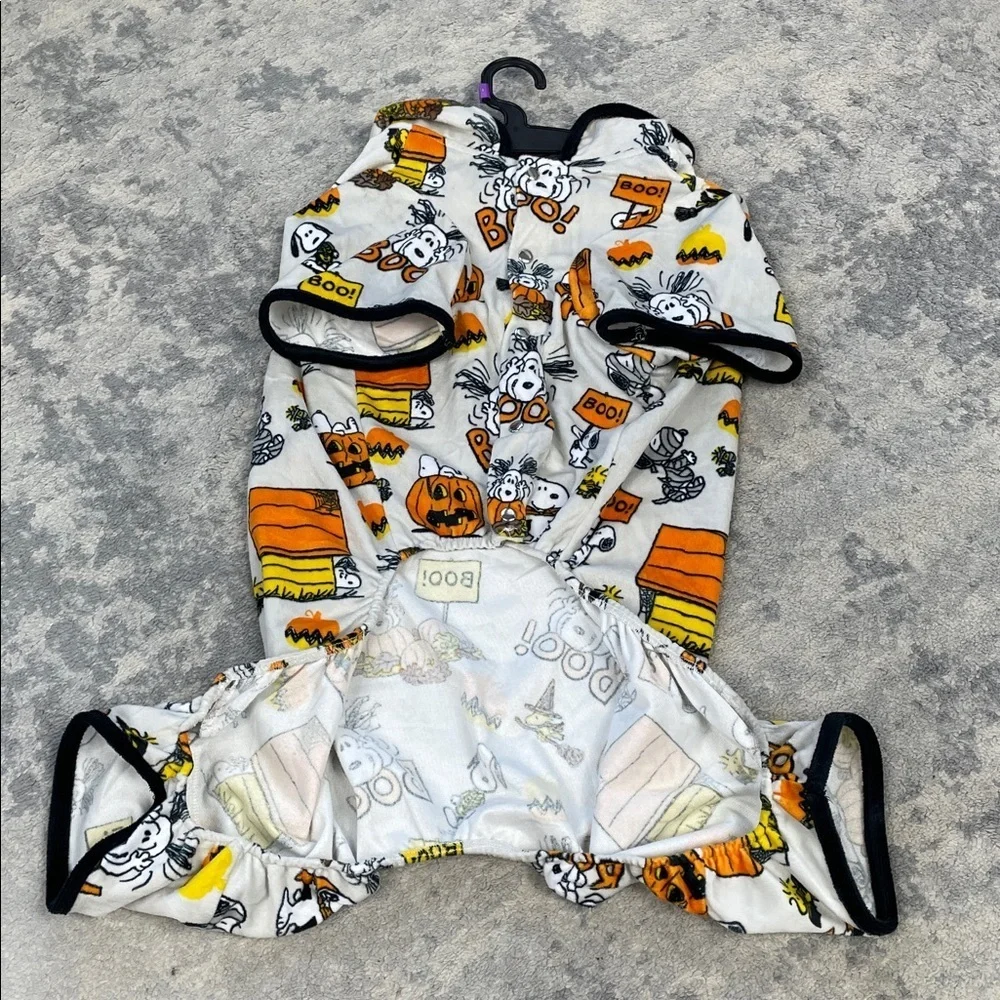 NWT Berkshire Snoopy Peanuts Halloween Pumpkin Dog Pajamas Soft Sz L
